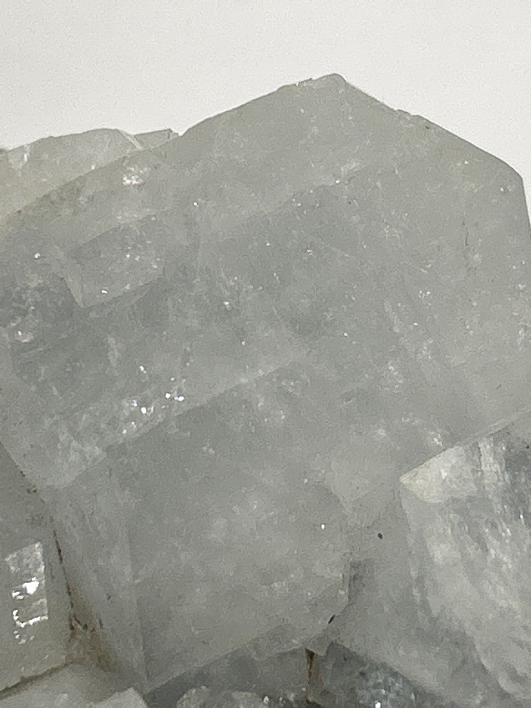 Natural rough mineral crystal aggregate, likely quartz or calcite rather than gemstone diamond due to crystalline habit - Rough crystal form with natural faces, unpolished