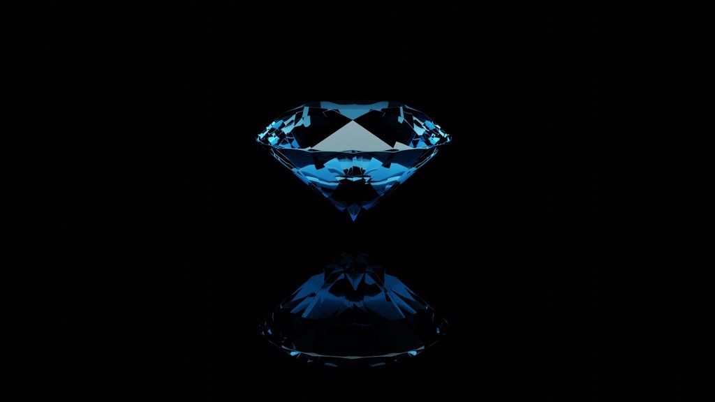Synthetic/Digital Representation (Fancy Deep Blue) - Round Brilliant