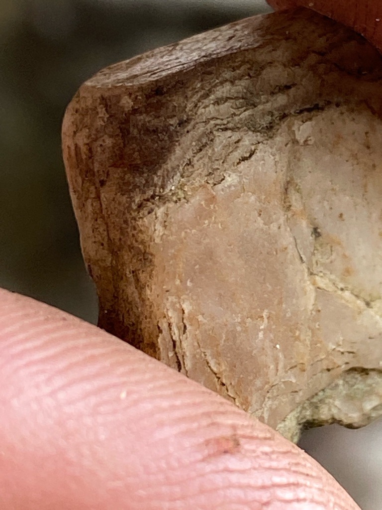 Not a diamond (appears to be a mineral specimen, possibly quartz or feldspar matrix) - Rough uncut crystal / raw mineral matrix