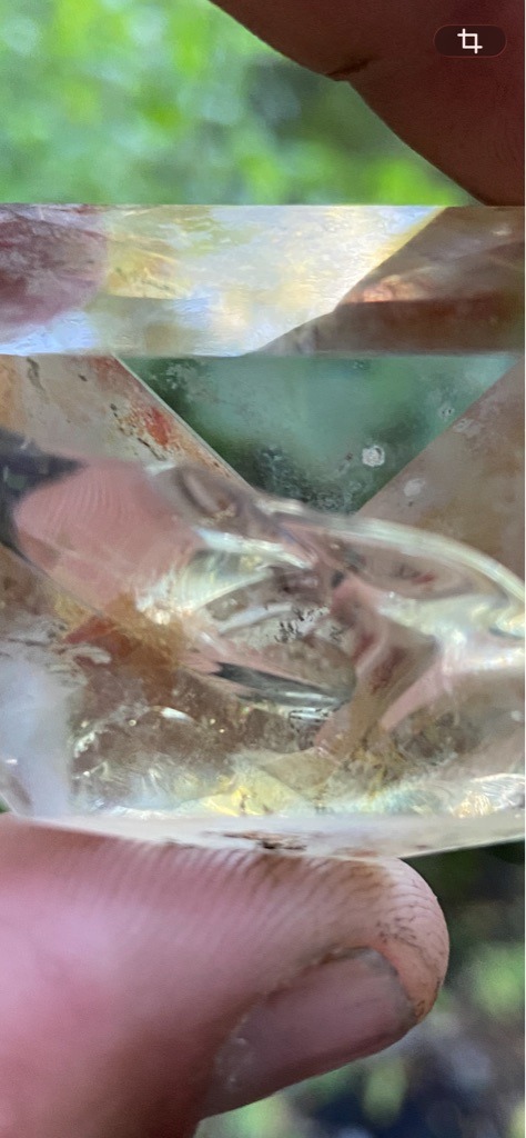 Natural Diamond (or potentially Quartz/Glass given rough non-standard crystal appearance, but assuming gem-grade rough diamond for analysis) - Rough Octahedron / Raw Crystal
