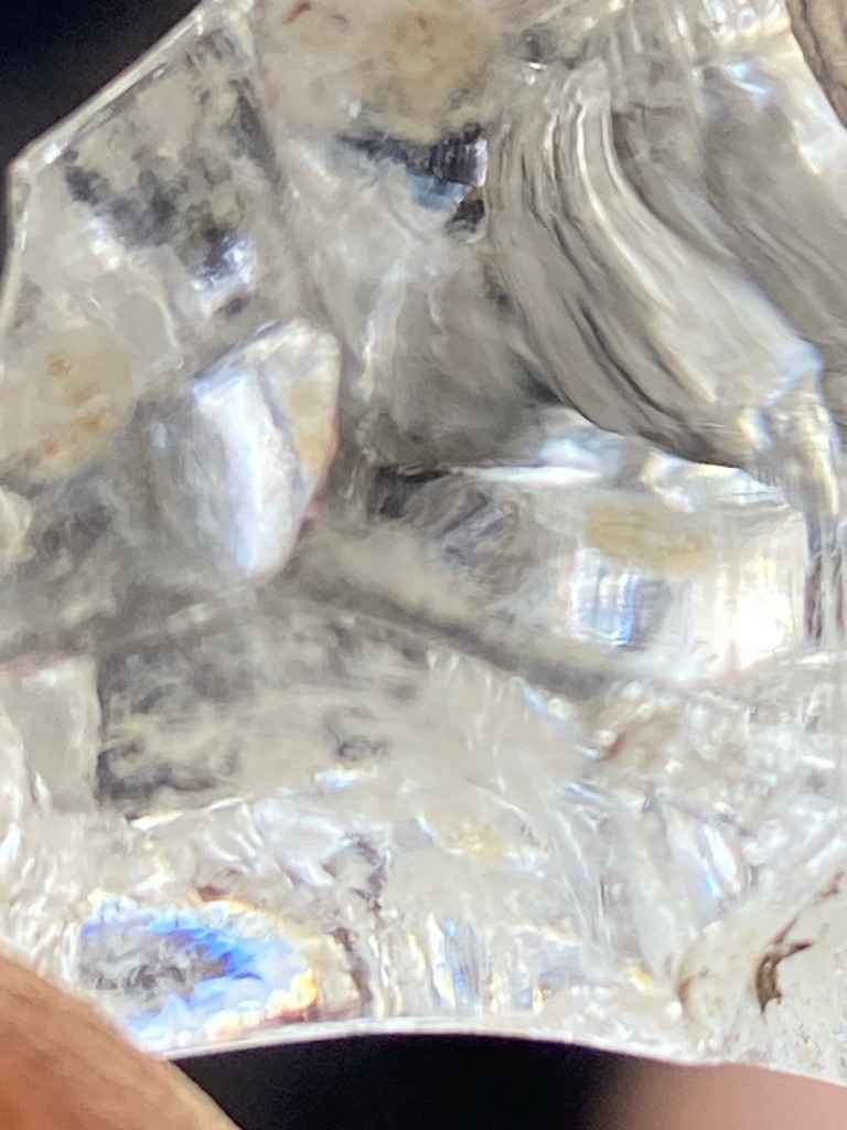 Natural diamond crystal or heavy inclusion-laden rough - Rough uncut crystal / Irregular block