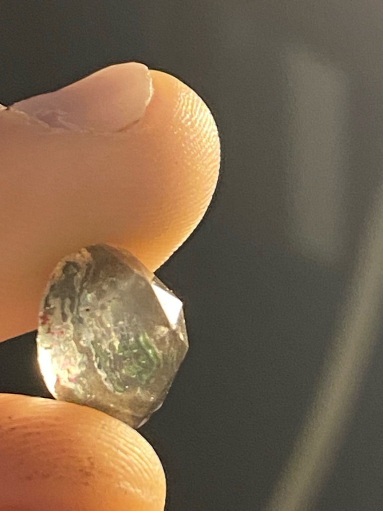 Natural Salt and Pepper Diamond - Rose Cut Round