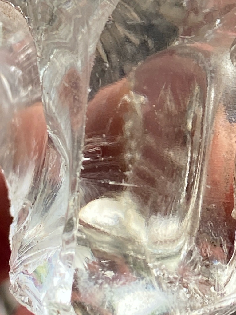 Rough natural diamond specimen (uncut crystal) - Irregular octahedron/dodecahedron crystal habit