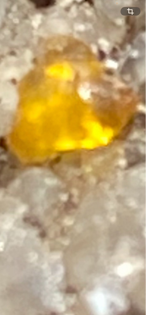Natural rough crystal embedded in matrix - Rough crystal / irregular octahedron