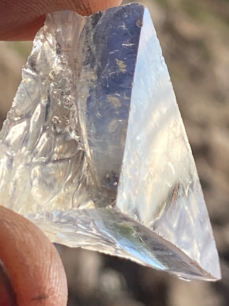 Rough Mineral Crystal / Quartz (Not a Diamond) - Rough Crystal Fragment / Trigonal Prism