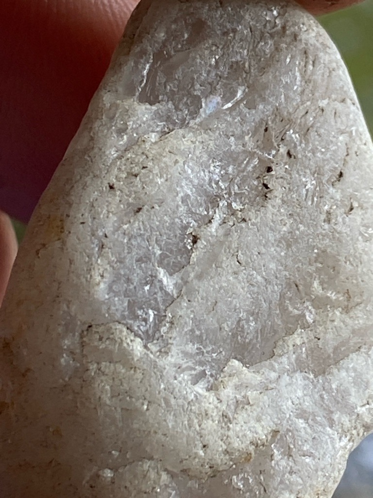 Not a diamond; appears to be raw quartz or quartzite crystal in a rough, uncut state. - Rough, irregular, unshaped mineral matrix