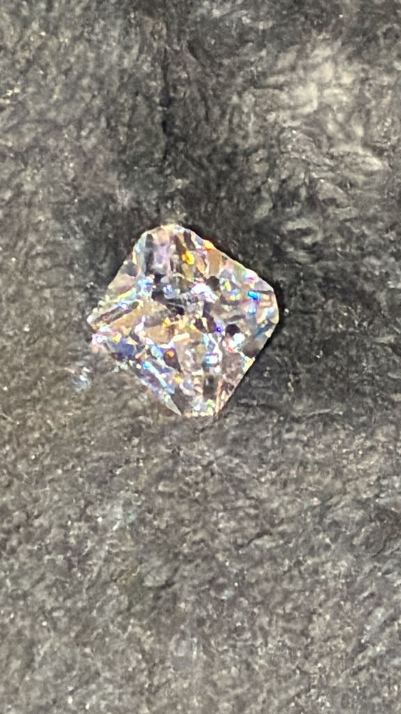 Likely Moissanite or Diamond Simulant - Cushion or Radiant Cut