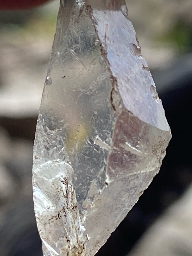 Not a diamond (appears to be rough quartz or mineral crystal) - Rough / Uncut irregular crystal shape