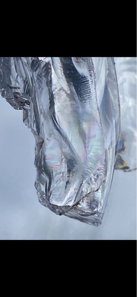 Industrial glass or slag (not a diamond) - Rough/Amorphous fragment