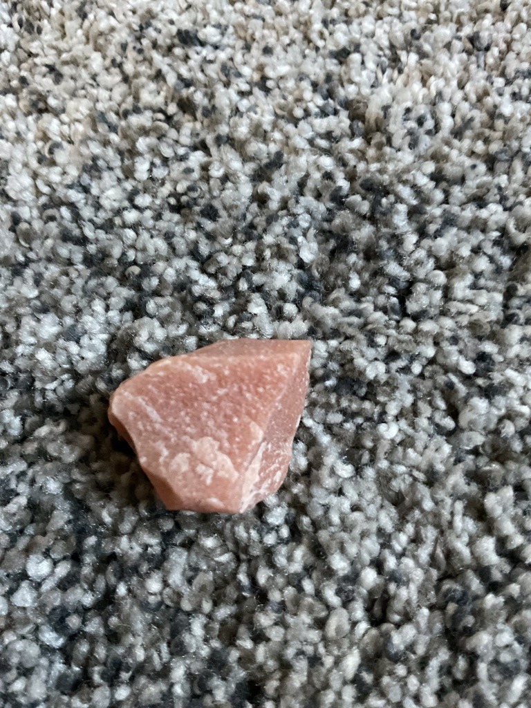 Non-diamond mineral (Likely Quartz variety such as Aventurine or Sunstone) - Rough / Uncut (Natural crystal fragment)
