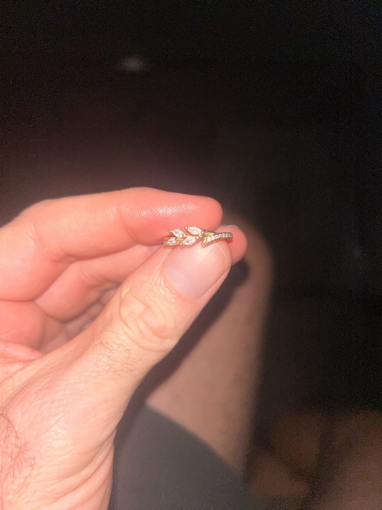 Natural or Lab-Grown Diamonds (likely accent melee) - Marquise (primary stones) and Round Brilliant (accent pavé)