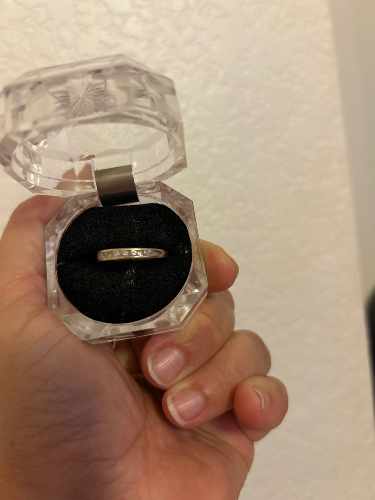Natural Diamond (Channel Set Band) - Princess / Square Mixed Cut