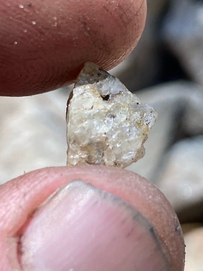 Natural rough diamond crystal - Uncut rough stone with irregular crystalline form
