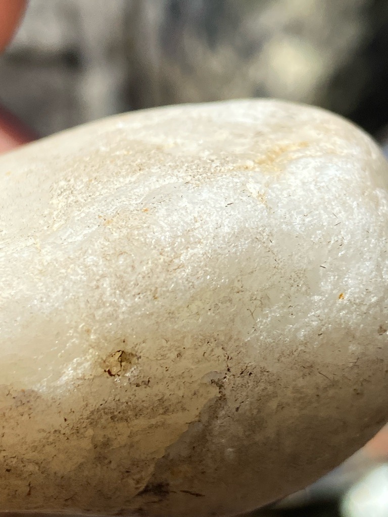Not a diamond; appears to be a rough quartz pebble or agate. - Irregular / Rough Pebble