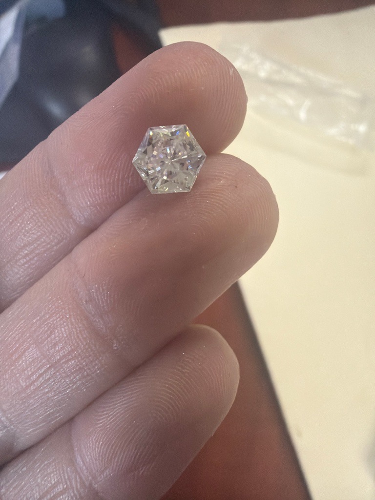 Natural Diamond - Hexagonal Brilliant