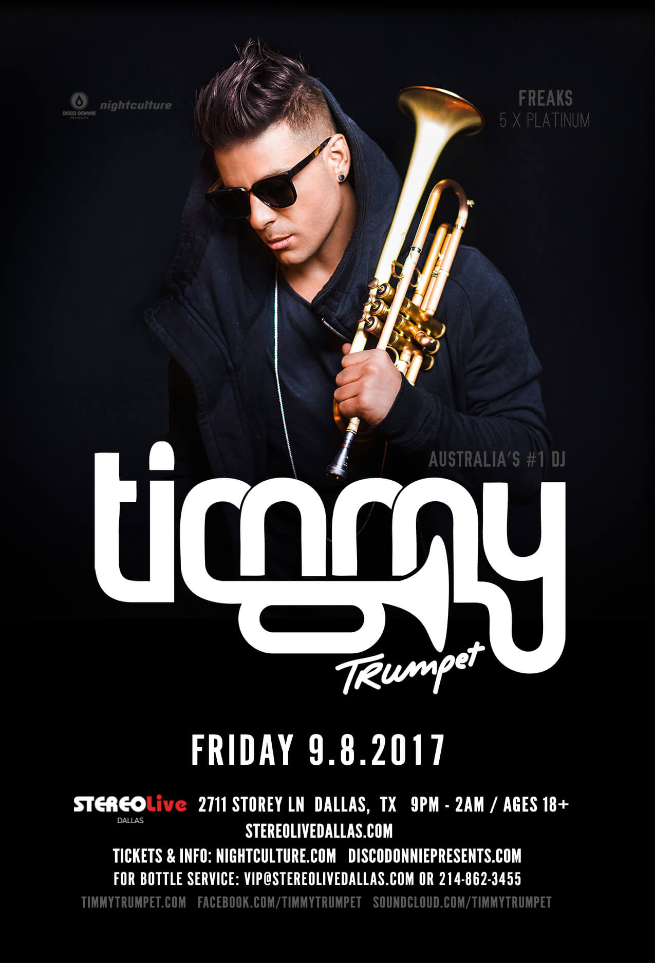 Timmy Trumpet in Dallas at Stereo Live Dallas