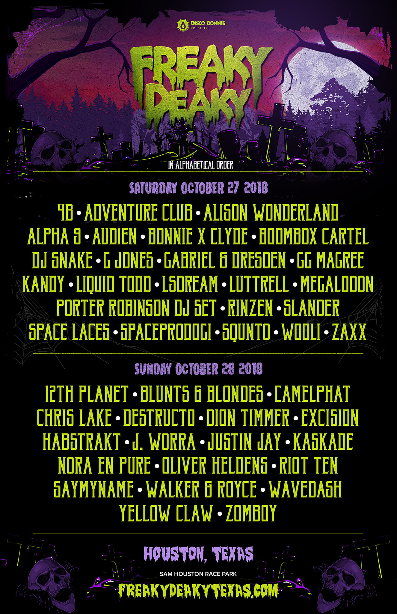 Announcing The Complete Lineup For Freaky Deaky Texas Disco Donnie Presents