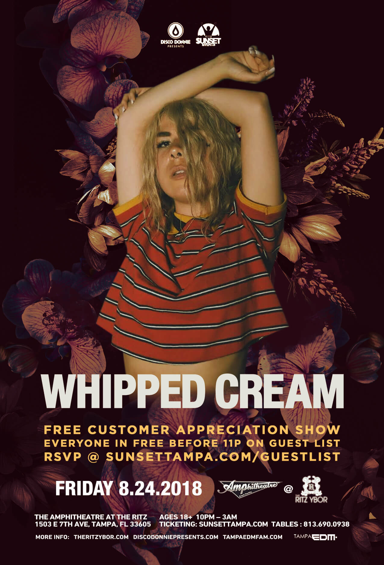 Whipped Cream at The Ritz Ybor Disco Donnie Presents