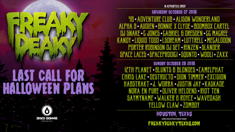 freaky deaky texas 2018 lineup