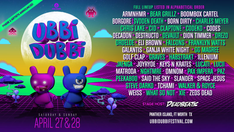 ubbi dubbi festival 2019 phase two lineup announce