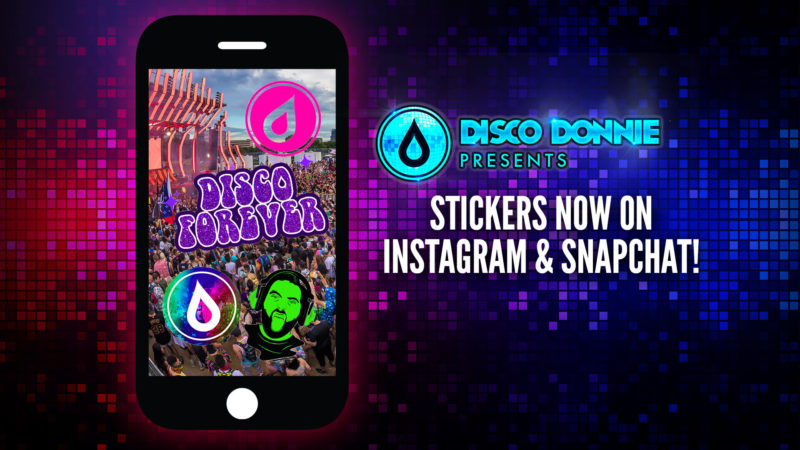 disco donnie presents stickers on instagram snapchat