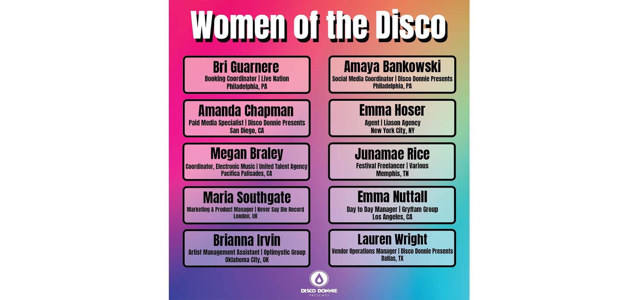 Women of the Disco: Top 10