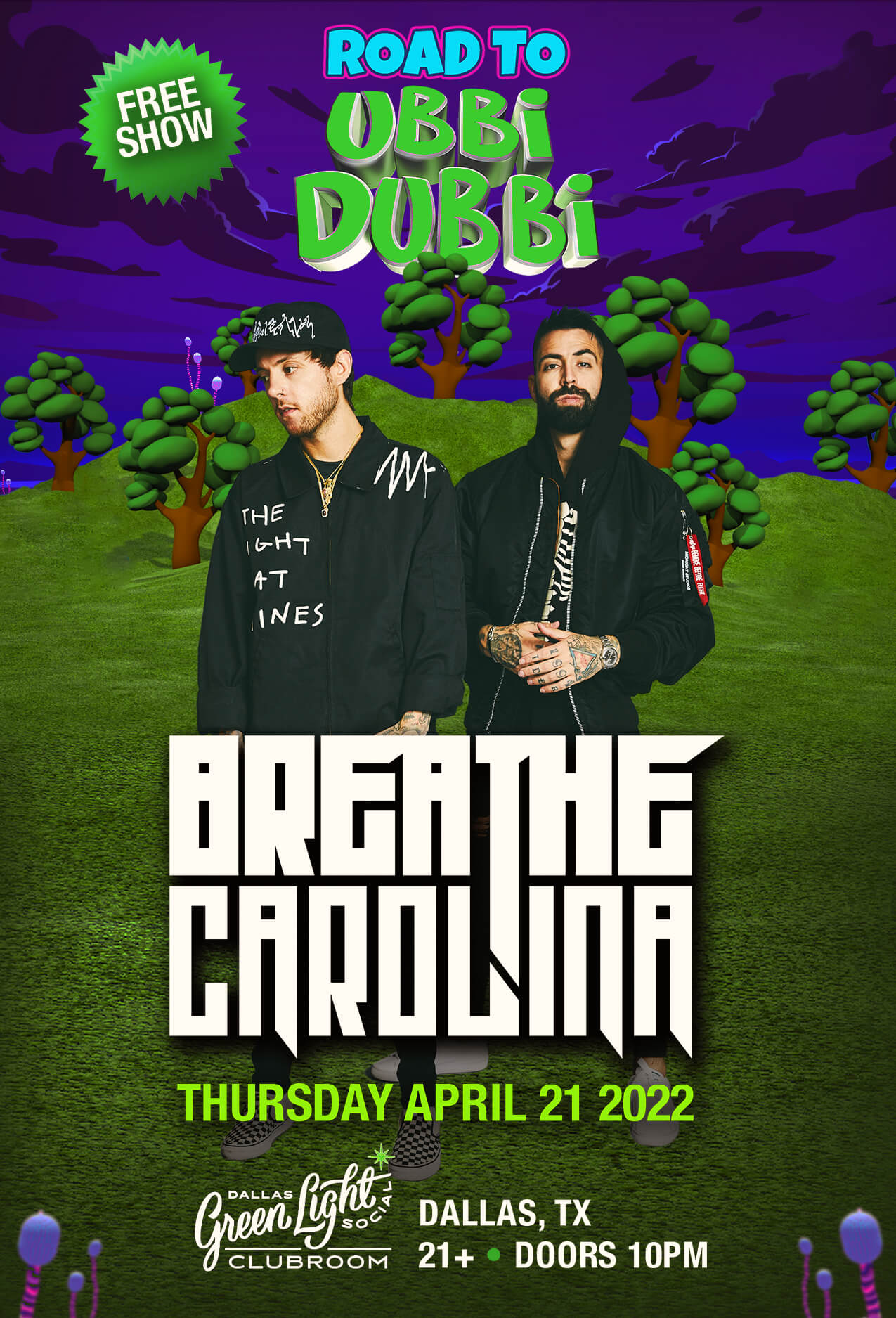 Breathe Carolina at Green Light Social