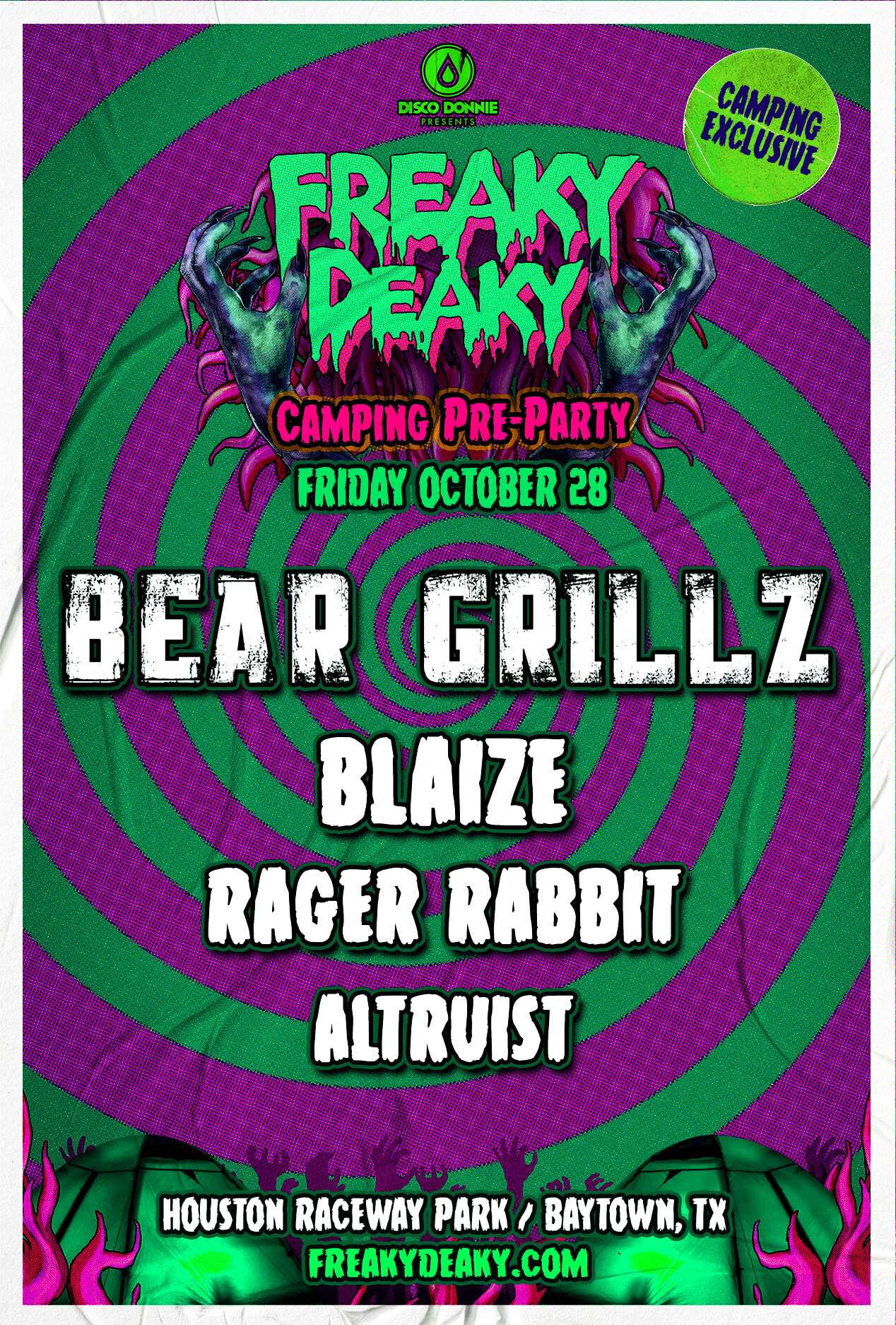 Freaky Deaky 2022 Camping PreParty at Houston Raceway