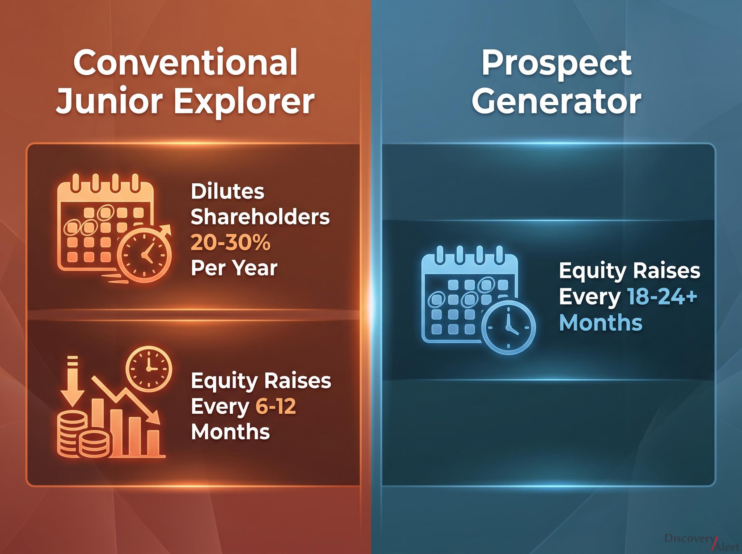 Dilution Cadence: Conventional vs. Prospect Generator