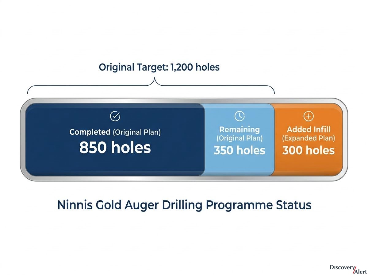 Ninnis Gold Auger Drilling Programme Status