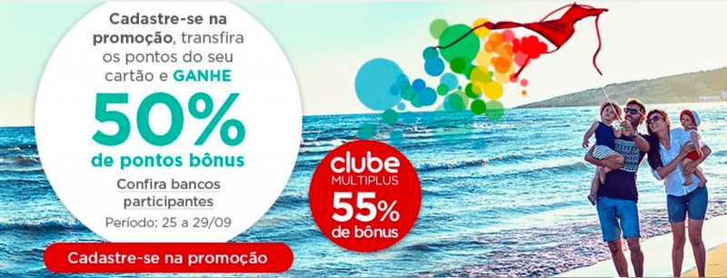 Multiplus oferece até 55% de bônus em transferências de Multiplus oferece até 55% de bônus em transferências de