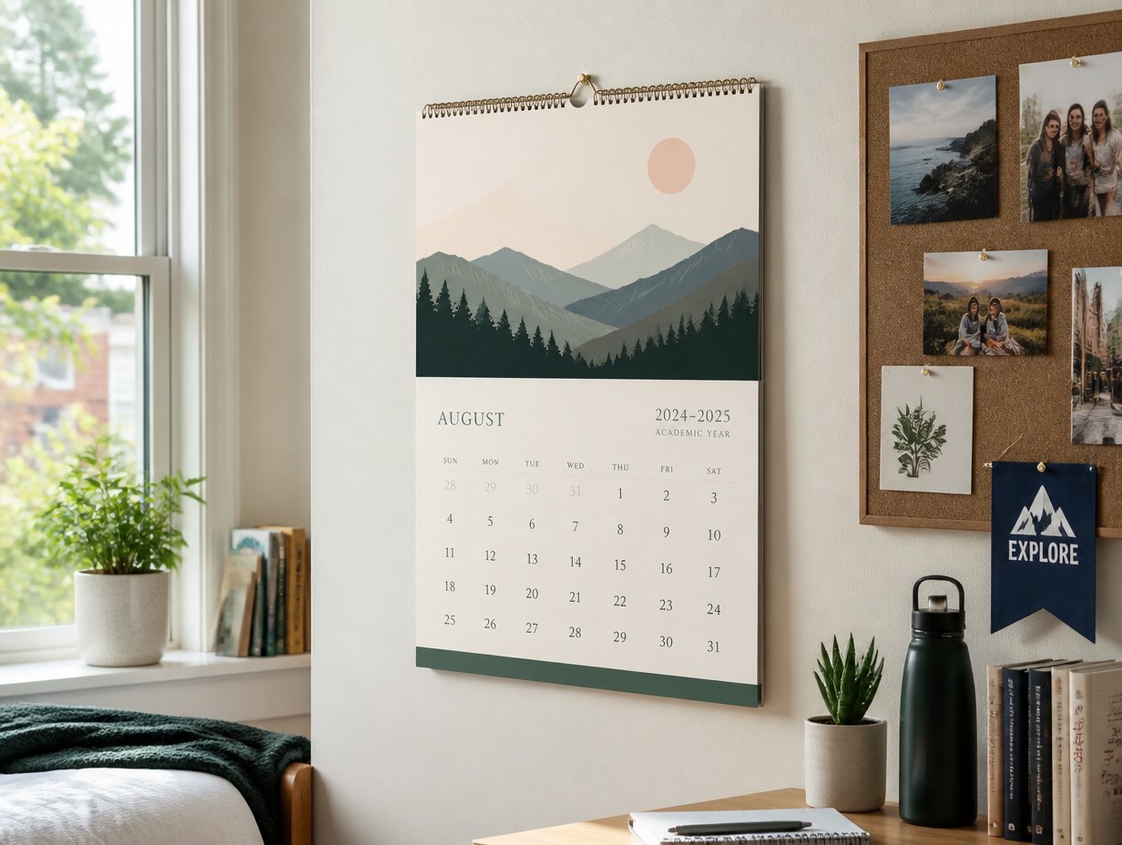 Academic Year Calendar mockup example