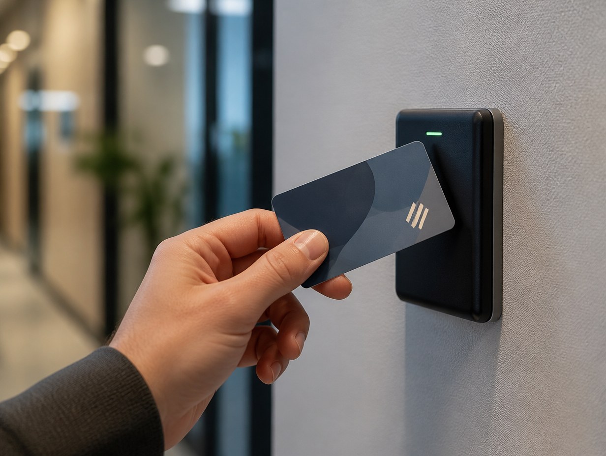 AI-generated access card mockup sample