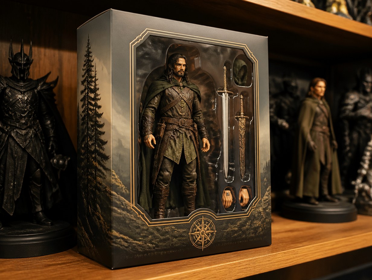 AI-generated action figure box mockup sample