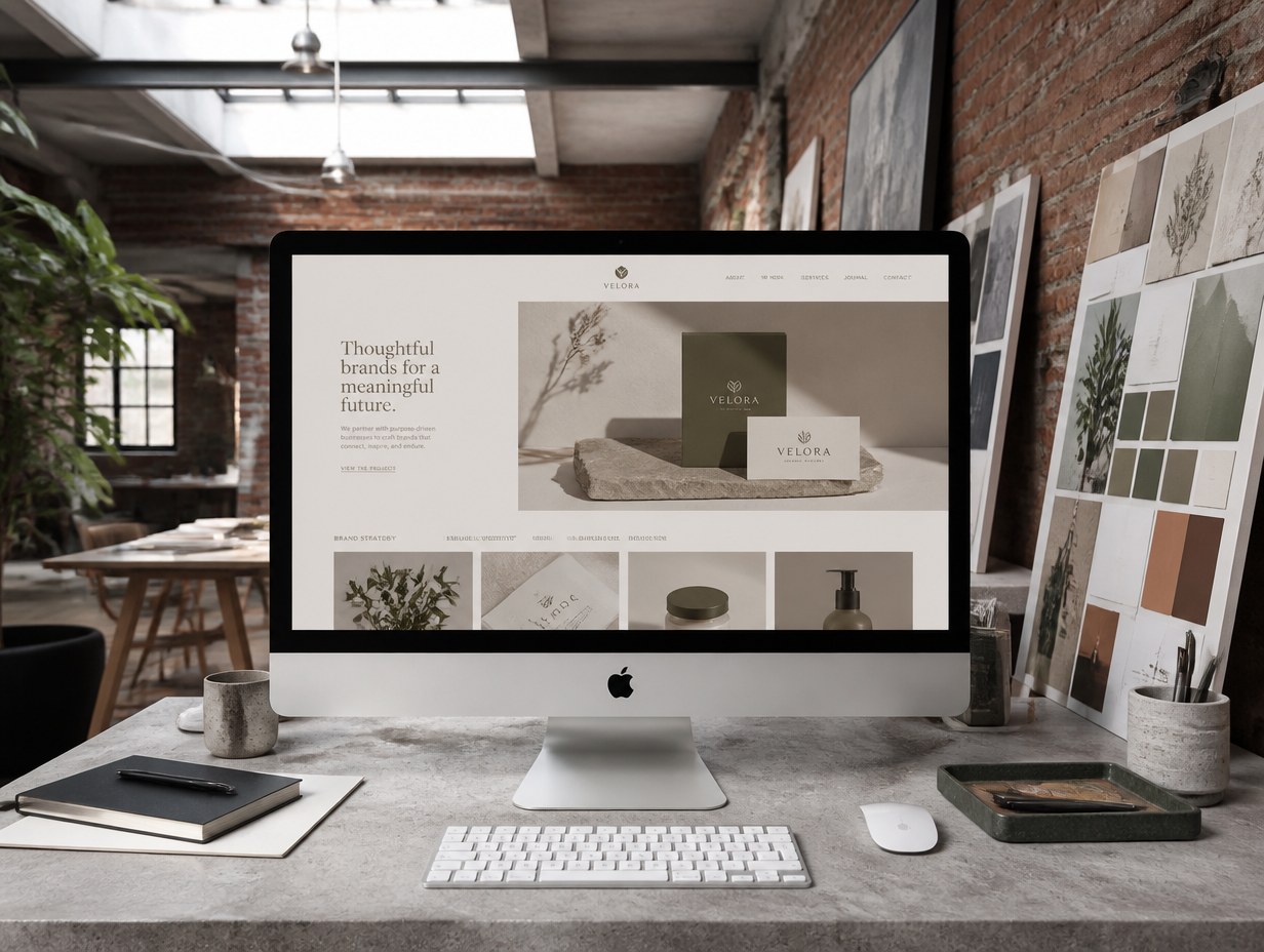 Agency Website mockup example