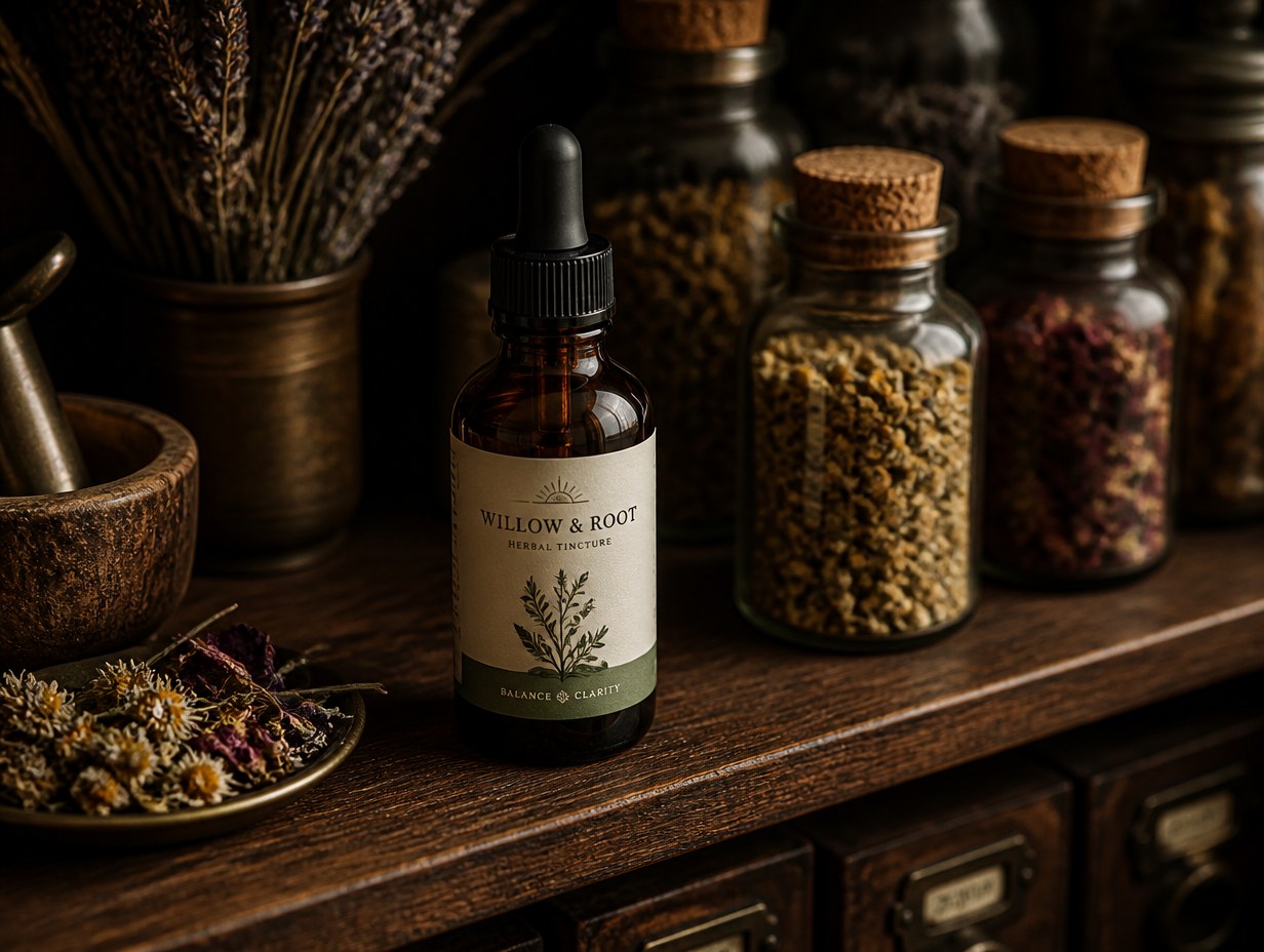 Amber Dropper Bottle mockup example