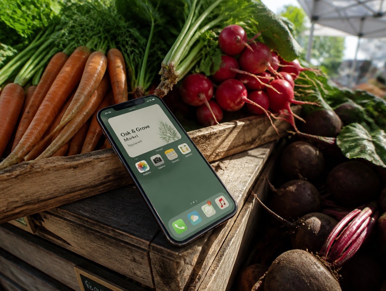 AI-generated app widget mockup sample