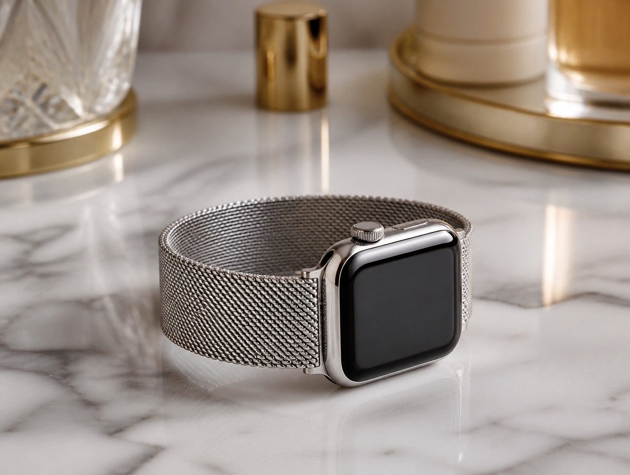 Apple Watch Milanese Loop mockup example