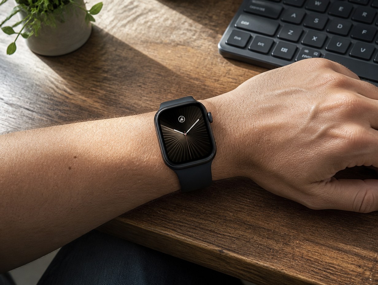 Apple Watch on Wrist mockup example