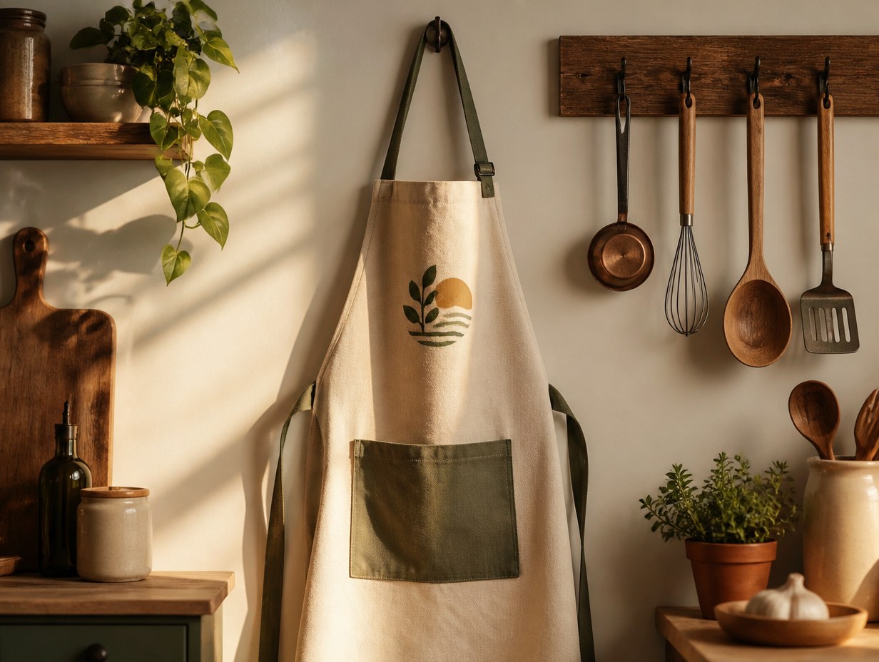 AI-generated apron mockup sample