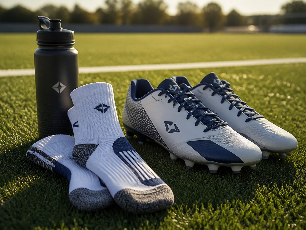 AI-generated athletic socks mockup sample