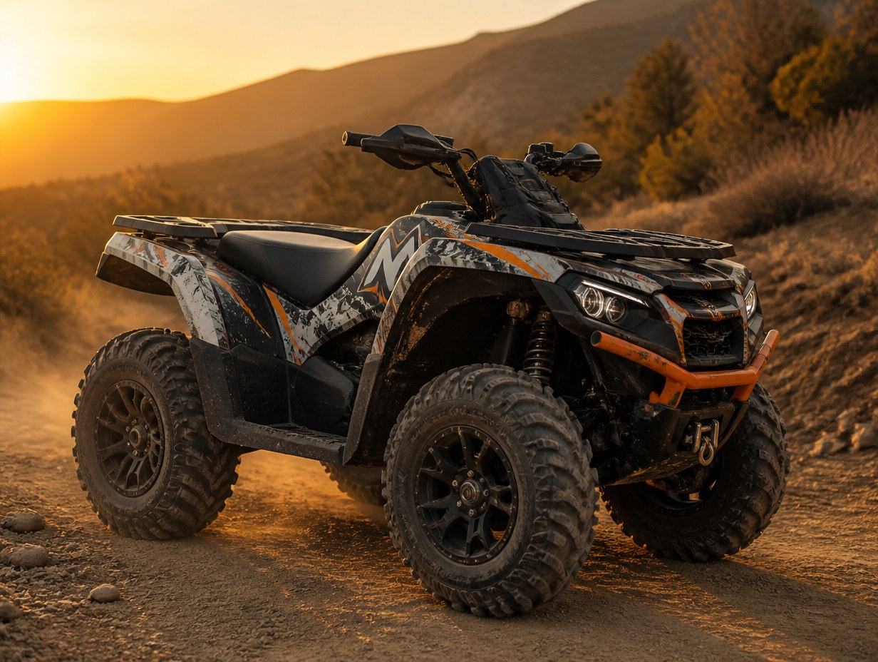 AI-generated atv wrap mockup sample