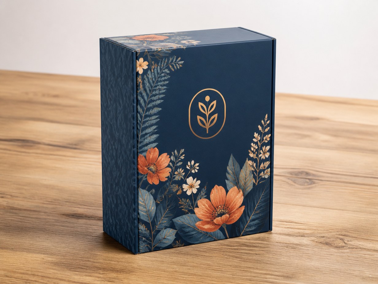 Auto Lock Bottom Box mockup example