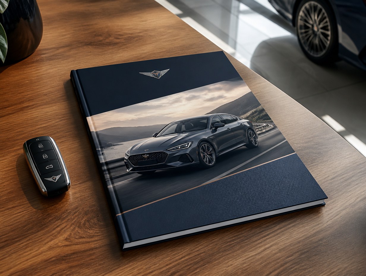 Automotive Catalog mockup example