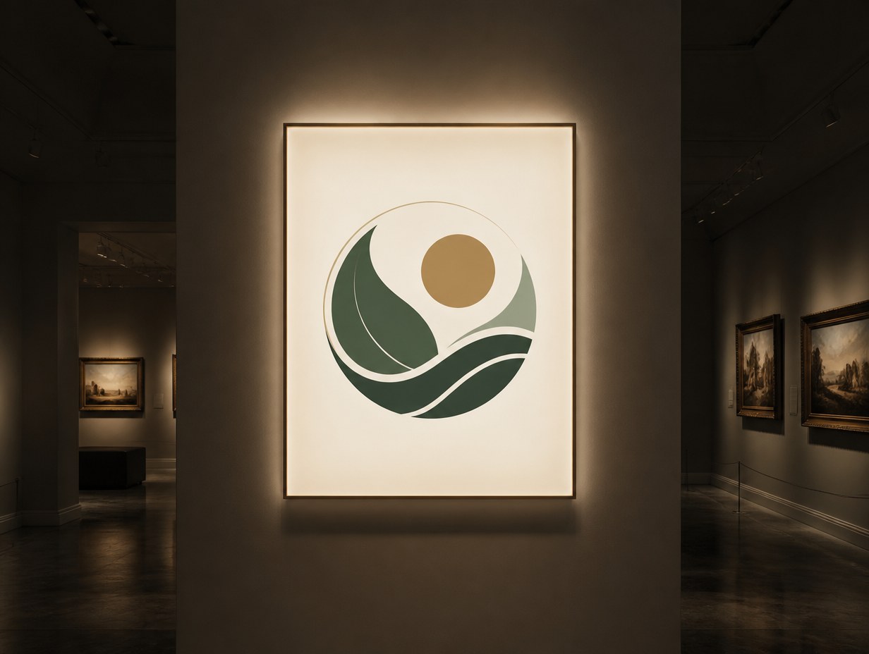 AI-generated backlit lightbox mockup sample