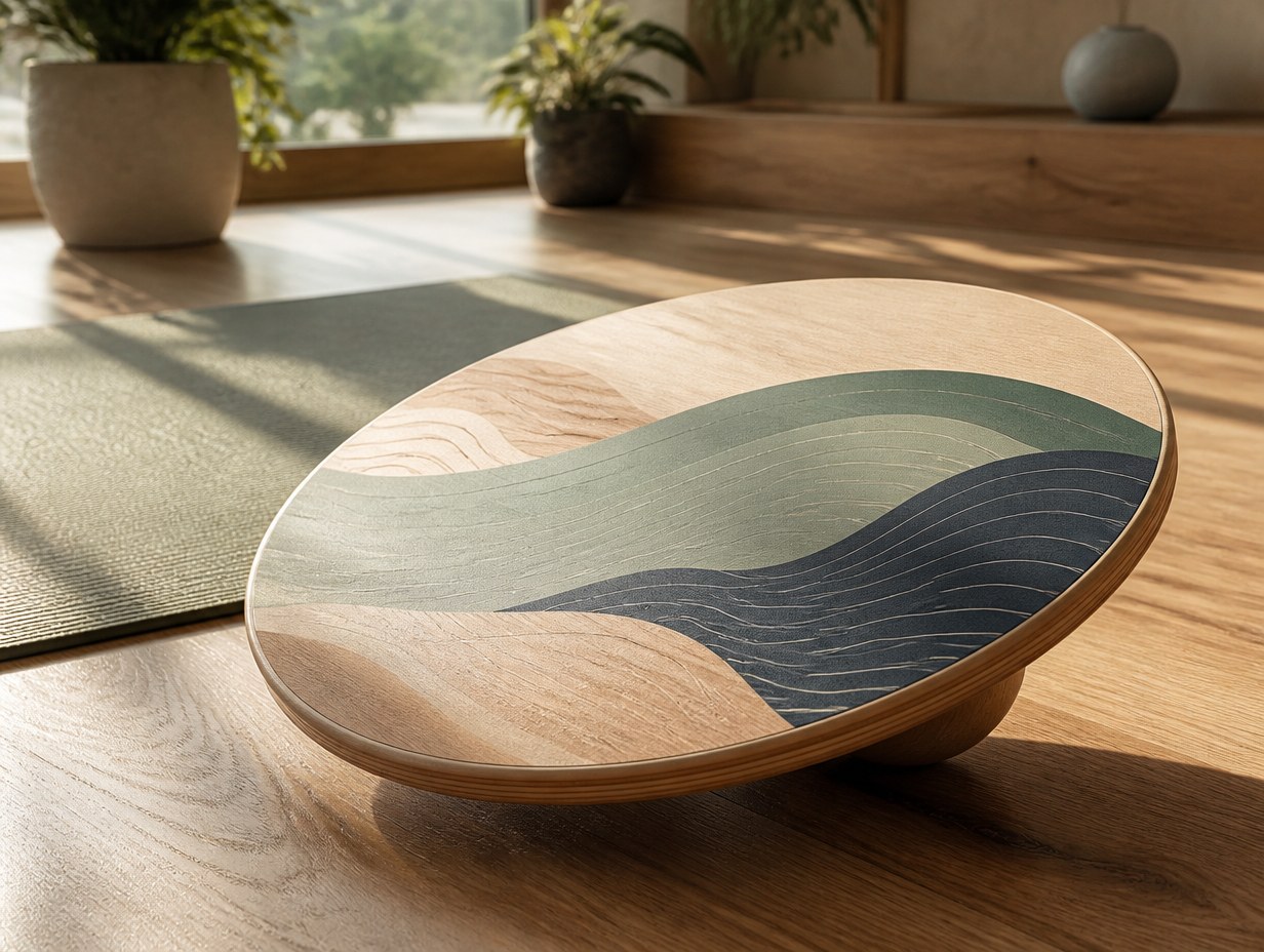 AI-generated balance board mockup sample