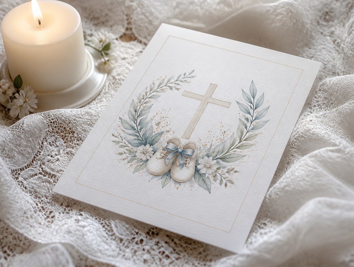 Baptism Invitation mockup example