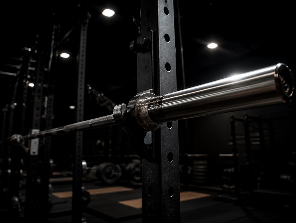 AI-generated barbell mockup sample