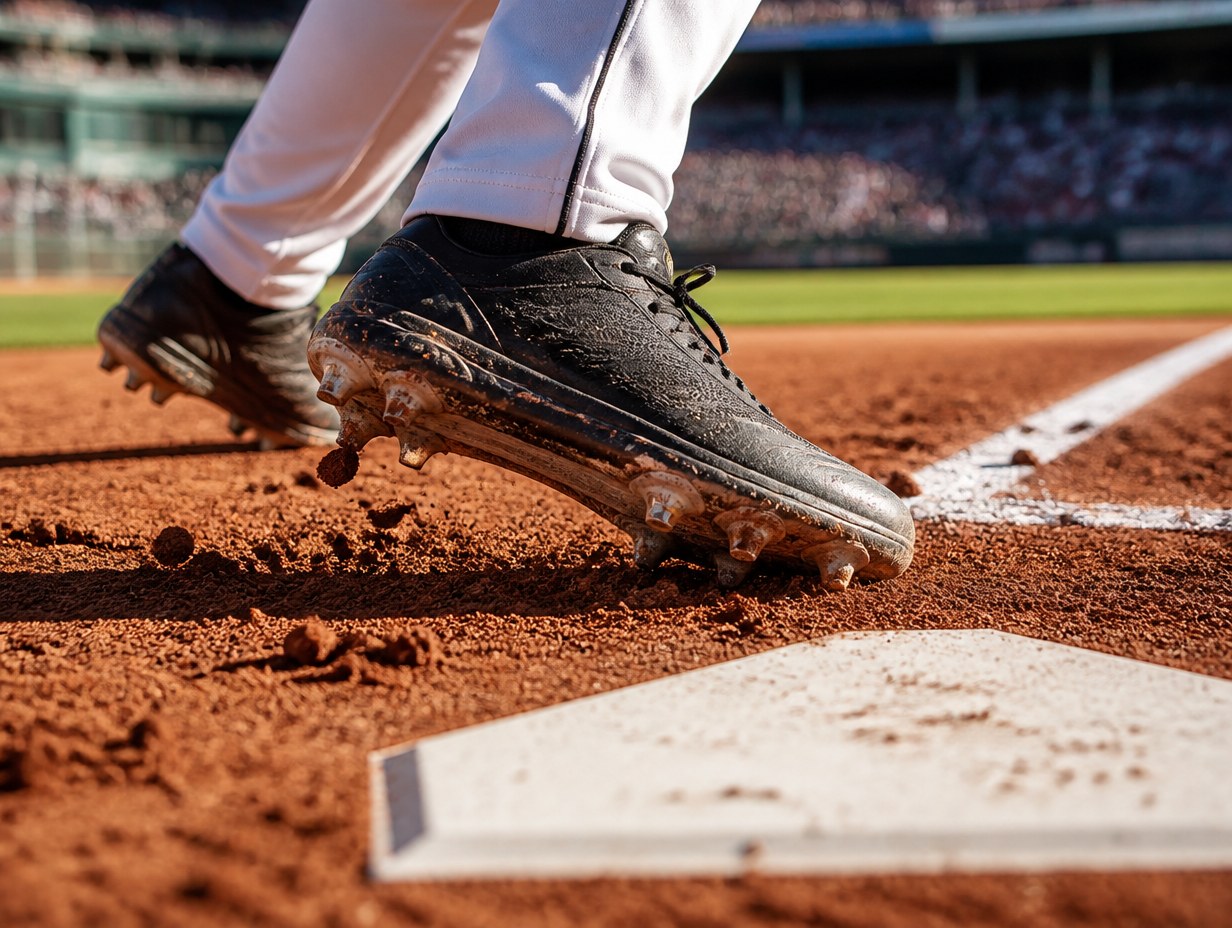 AI-generated baseball cleats mockup sample