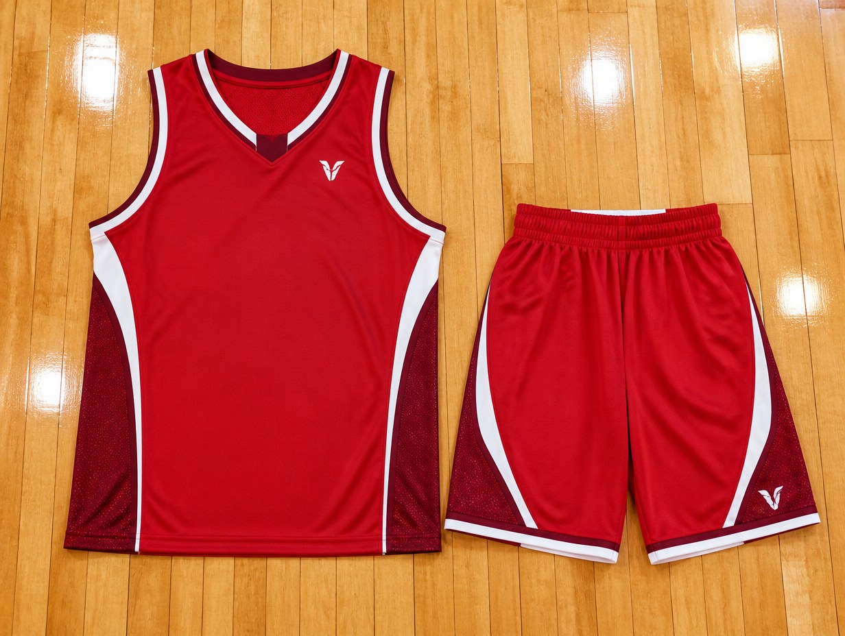 AI-generated basketball uniform mockup sample